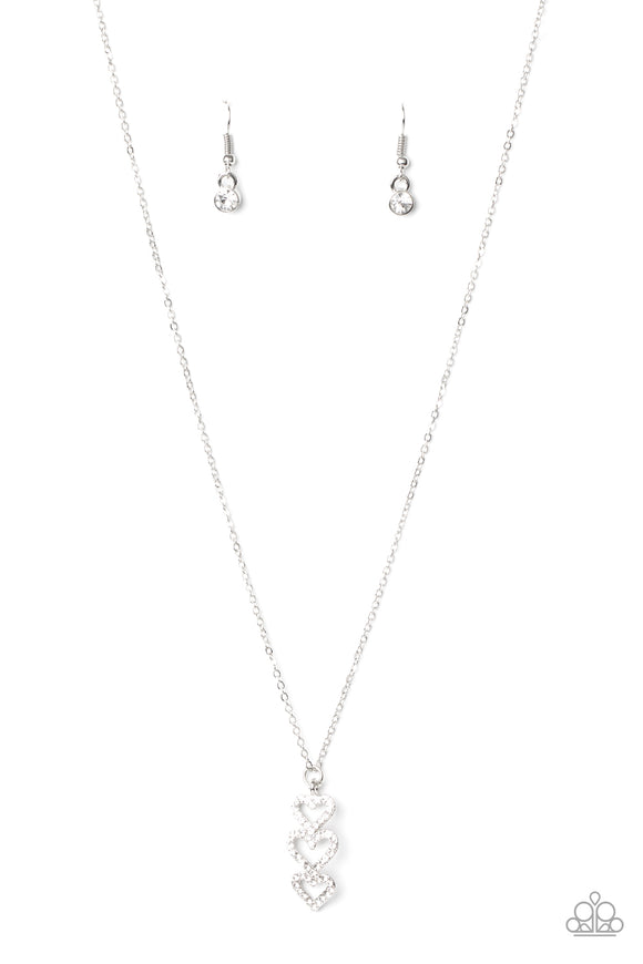 Paparazzi INITIALLY Yours - C - White Necklace – A Finishing Touch Jewelry