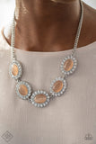 A DIVA-ttitude Adjustment - Paparazzi Accessories - Orange Moonstone Necklace