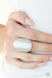 Thank Your LUXE-y Stars - Paparazzi Accessories - White Moonstone Ring