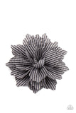 Plaid Prairies - Paparazzi Accessories - Black Flower Hair Clip