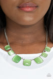 Aura Allure - Paparazzi Accessories - Green Cat's Eye Necklace