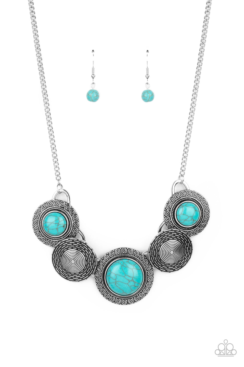Enchantingly Tribal- Blue and Brown Necklace- Paparazzi Accessories – Chic  Shimmer