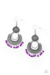 Yes I CANCUN - Paparazzi Accessories - Purple Earrings