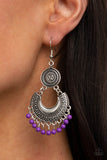 Yes I CANCUN - Paparazzi Accessories - Purple Earrings