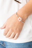 Cottage Season - Paparazzi Accessories - Pink Flower Bracelet