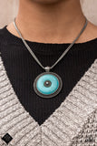 Epicenter of Attention - Paparazzi Accessories - Blue Turquoise Necklace