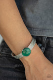 Mystical Magic - Paparazzi Accessories - Green Cuff Bracelet