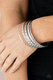 Back-To-Back Stacks - Paparazzi Accessories - Silver Bangles