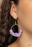 Beautifully Bubblicious - Paparazzi Accessories - Purple Earrings