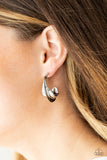 Modern Meltdown - Paparazzi Accessories - Silver Hoop Earrings