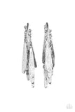 Pursuing The Plumes - Paparazzi Accessories - Silver Earrings