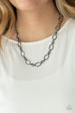 Defined Drama - Paparazzi Accessories - Black Chain Necklace