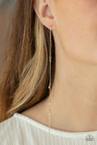 Dauntlessly Dainty - Paparazzi Accessories - Gold Earrings