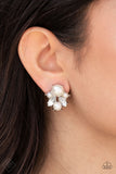 Royal Reverie - Paparazzi Accessories - White Post Earrings