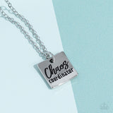 Chaos Coordinator - Paparazzi Accessories - Silver Necklace