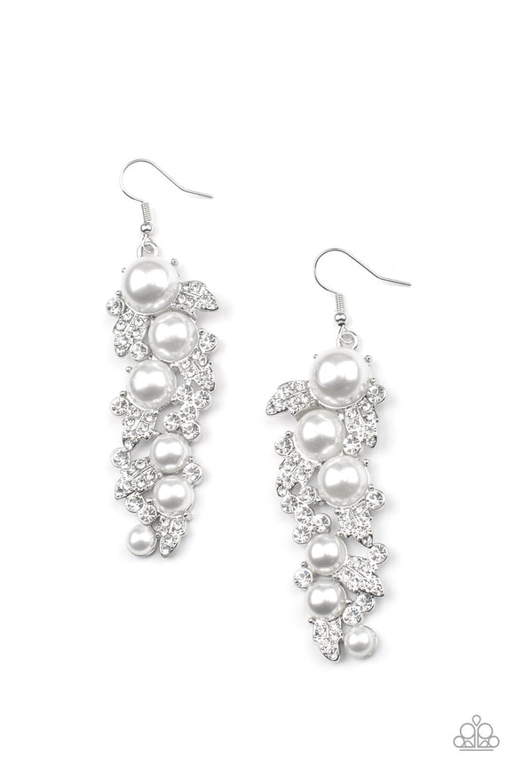 Life Of The Party July 2022 - White Rhinestone Earrings