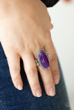 Oval Oasis - Paparazzi Accessories - Purple Ring
