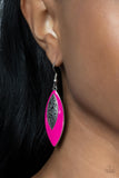 Venetian Vanity - Paparazzi Accessories - Pink Earrings
