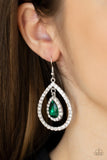 Blushing Bride - Paparazzi Accessories - Green Earrings