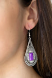 Deco Dreaming - Paparazzi Accessories - Purple Earrings