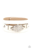 Ultra Urban - Paparazzi Accessories - White Bracelet