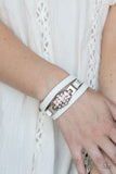 Ultra Urban - Paparazzi Accessories - White Bracelet