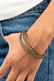 Suddenly Synced - Paparazzi Accessories - Brass Bangle Bracelet