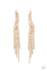 Cosmic Candescence - Paparazzi Accessories - Gold Post Earring