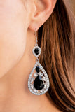 Posh Pageantry - Paparazzi Accessories - Black Earrings