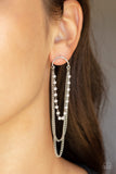 Vintage VIP - Paparazzi Accessories - White Post Earring