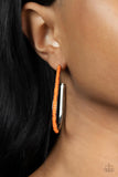 Beaded Bauble - Paparazzi Accessories - Orange Earrings