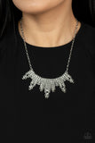 Skyscraping Sparkle - Paparazzi Accessories - Silver Hematite Necklace