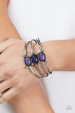 Extra Earthy - Paparazzi Accessories - Purple Cuff Bracelet