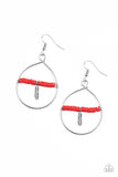 Free Bird Freedom - Paparazzi Accessories - Red Earrings