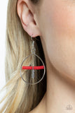 Free Bird Freedom - Paparazzi Accessories - Red Earrings