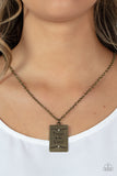 All About Trust - Paparazzi Accessories - Brass Necklace