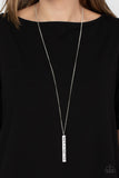 Matt 7:7 - Paparazzi Accessories - Silver Necklace