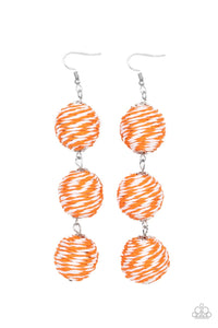 Laguna Lanterns - Paparazzi Accessories - Orange Earrings