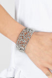 Courtyard Couture - Paparazzi Accessories - Silver Hinge Bracelet