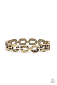 Brass Chain Hinge Bracelet