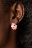 Bunches of Bubbly - Paparazzi Accessories - Pink Post Earrings