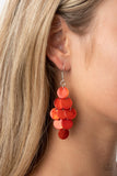 Tropical Tryst - Paparazzi Accessories - Orange Earrings