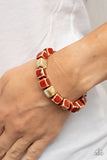 Glaze Craze - Paparazzi Accessories - Red Bracelet