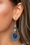 Panama Palace - Paparazzi Accessories - Blue Earring