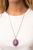 Daisy Dotted Deserts - Paparazzi Accessories - Purple Necklace