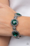 Palace Property - Paparazzi Accessories - Green Rhinestone Bracelet