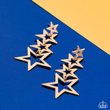 Superstar Crescendo - Paparazzi Accessories - Gold Star Earrings