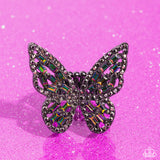 Flauntable Flutter - Paparazzi Accessories - Multi Butterfly Ring