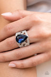 Kinda a Big Deal - Paparazzi Accessories - Blue Ring