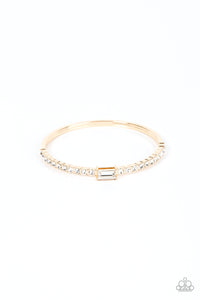 Party Crashing Couture - Paparazzi Accessories - Gold Bracelet